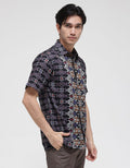 Krisna Wahyu Kemeja Batik Print Pria