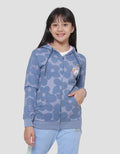 Aero Hoody Fullprint Big Flower Girls Jacket