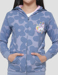 Aero Hoody Fullprint Big Flower Girls Jacket