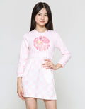 Aero Good Vibes Midi Dress Lengan Panjang Anak Perempuan