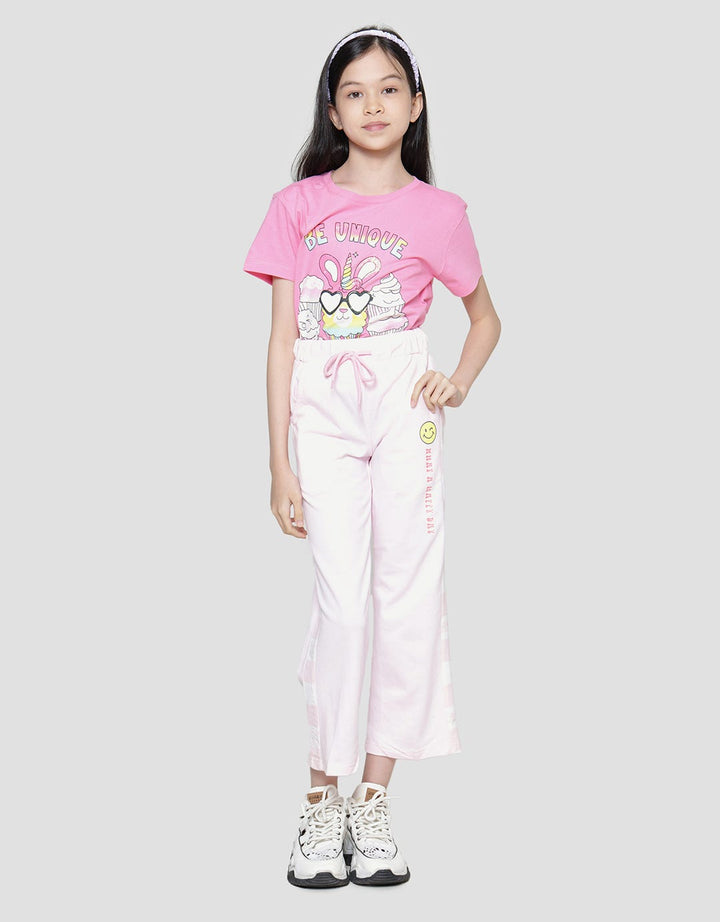 Aero Wide Leg Good Vibe Celana Panjang Anak Perempuan