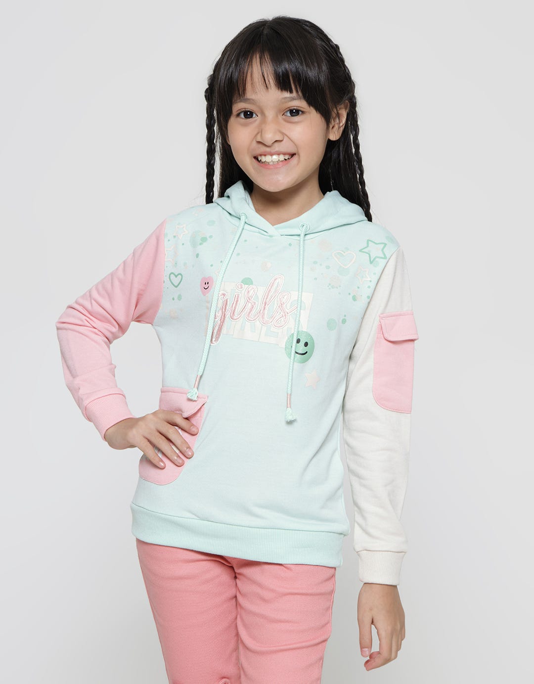 Aero Girl Camo Splash Sweatshirt Girls