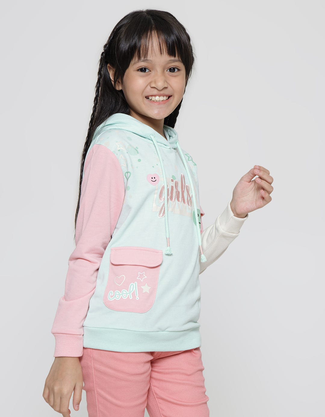 Aero Girl Camo Splash Sweatshirt Girls