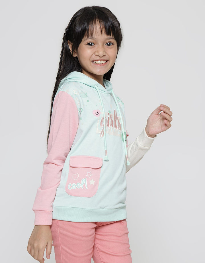Aero Girl  Camo Splash Sweatshirt Anak Perempuan