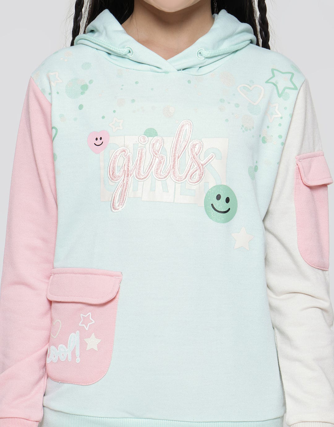 Aero Girl Camo Splash Sweatshirt Girls