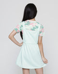 Aero Short Sleeve Midi Dress Overall Camo Girls Army