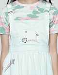 Aero Short Sleeve Midi Dress Overall Camo Girls Army