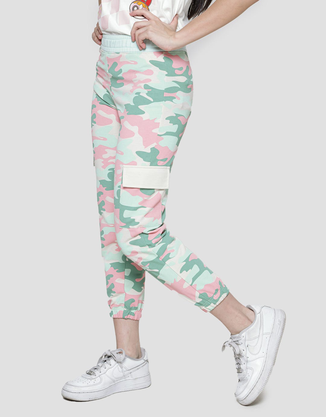 Aero Camo Cargo Jogger Pants for Girls