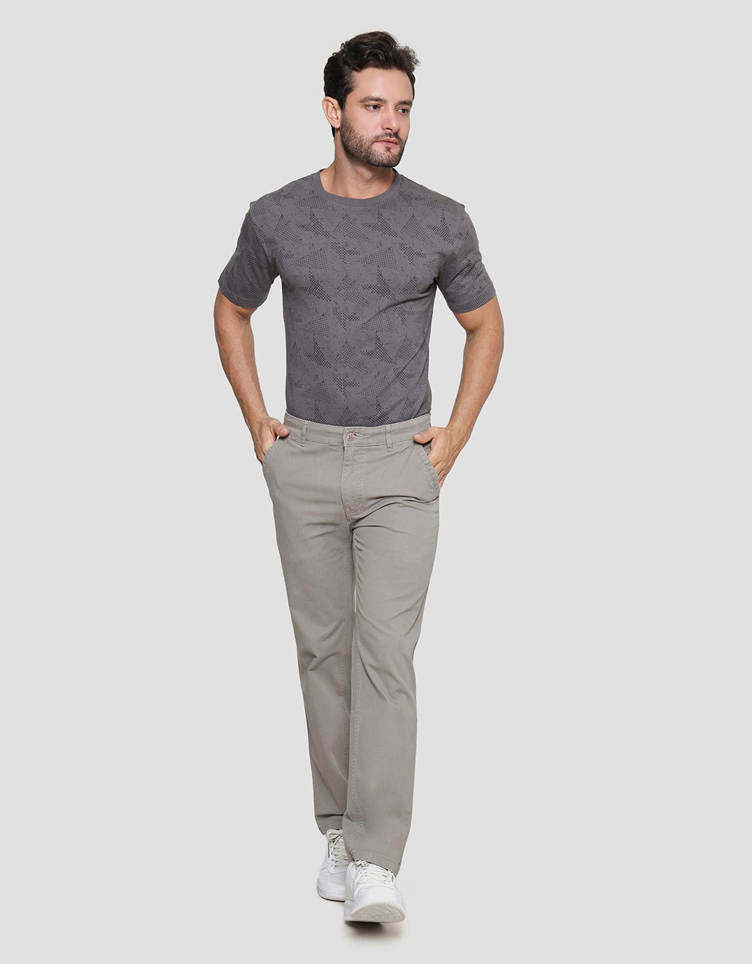 Cardinal Casual Plain Basic Chinos Pria