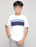 Nevada Stripe Solid Kaos Anak Laki-laki