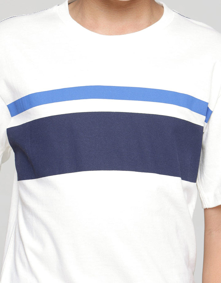 Nevada Stripe Solid Kaos Anak Laki-laki