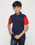 Nevada Wangki Lacoste Red Raglan Kaos Polo Anak Laki-Laki