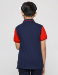 Nevada Wangki Lacoste Red Raglan Kaos Polo Anak Laki-Laki