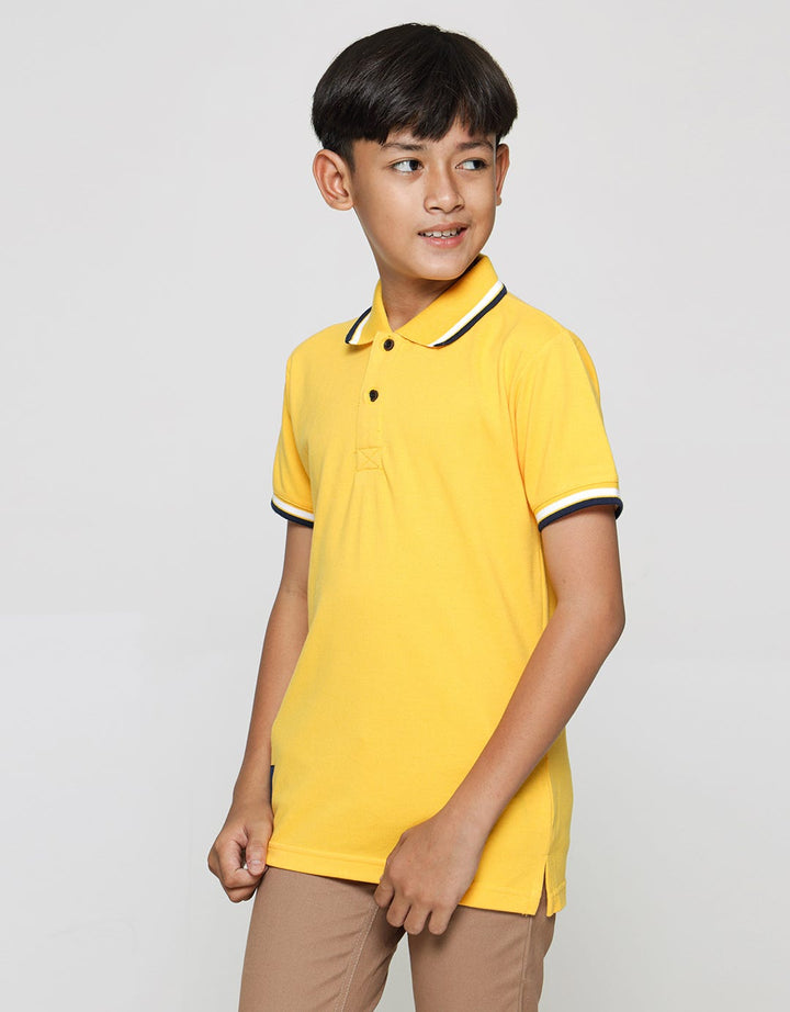 Nevada Wangki Lacoste Solid Kaos Polo Anak Laki-Laki