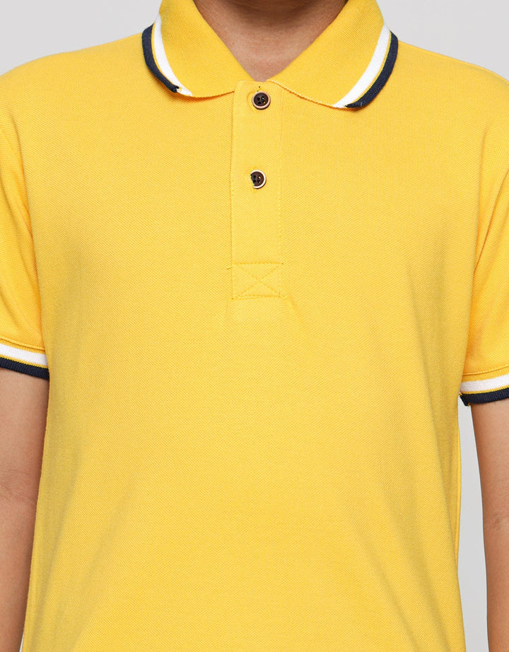 Nevada Wangki Lacoste Solid Kaos Polo Anak Laki-Laki
