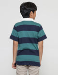 Nevada Yarndyed Stripe Kaos Polo Lengan Pendek Anak Laki-laki