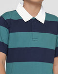Nevada Yarndyed Stripe Kaos Polo Lengan Pendek Anak Laki-laki