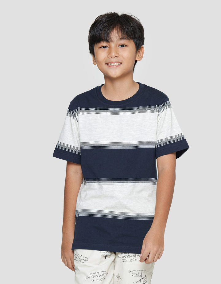 Nevada Yarndyed Stripe Kaos Anak Laki-laki