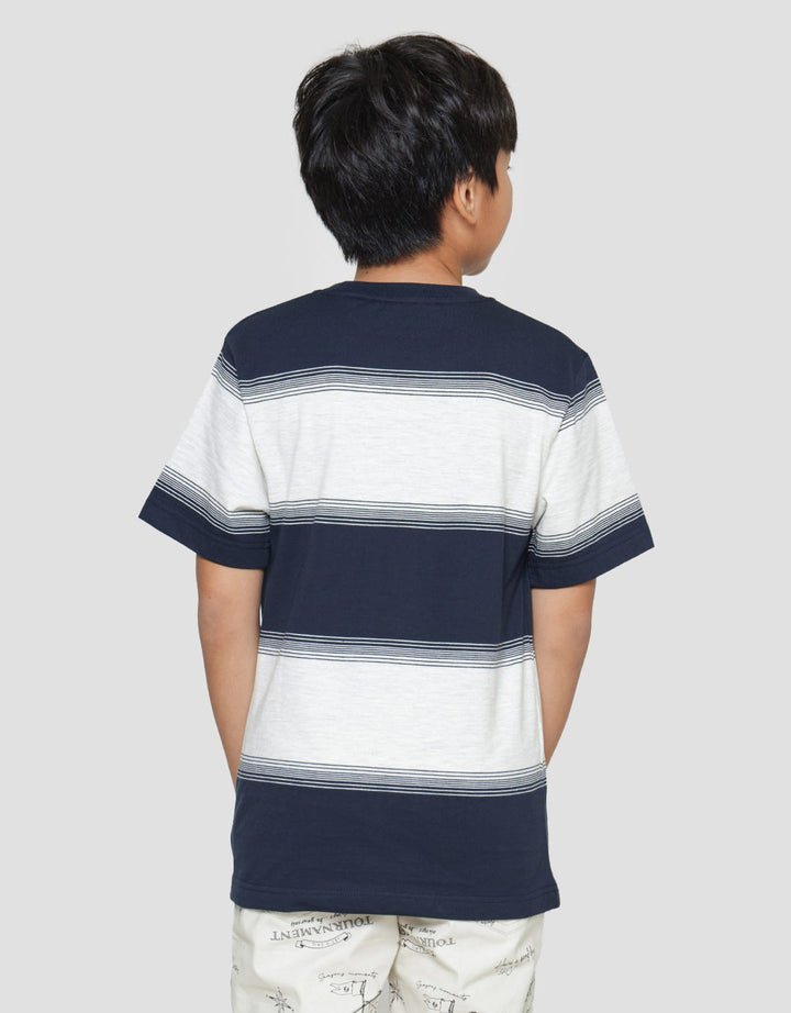 Nevada Yarndyed Stripe Kaos Anak Laki-laki
