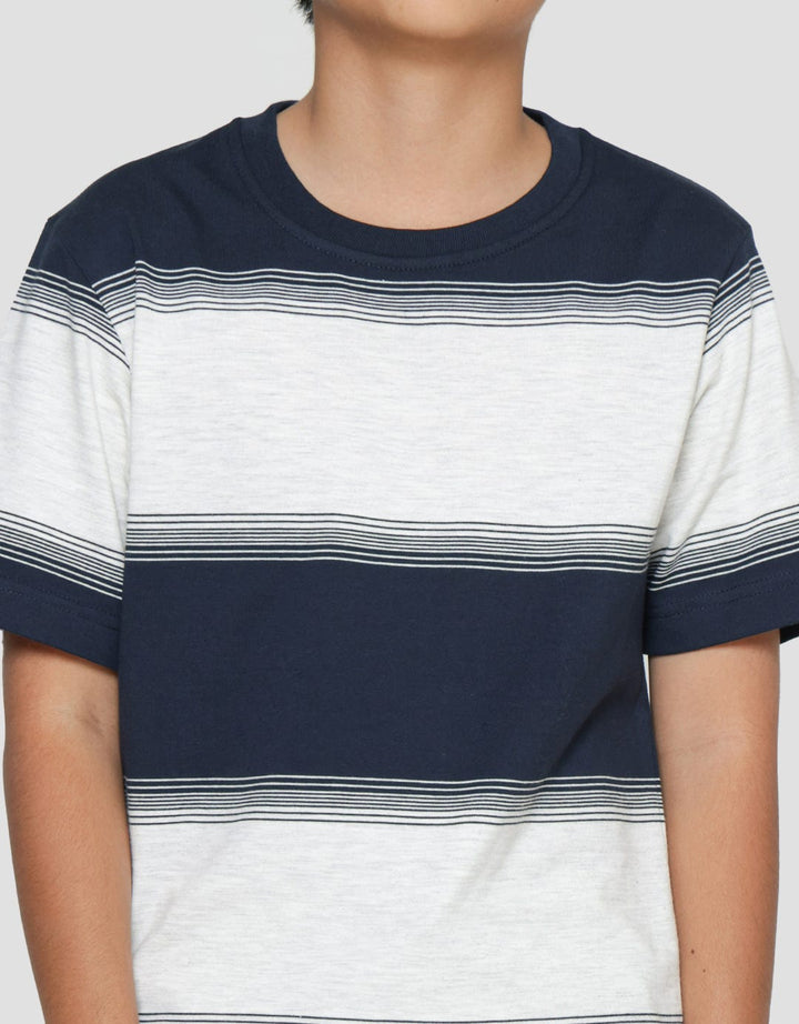 Nevada Yarndyed Stripe Kaos Anak Laki-laki