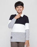 Nevada Long Sleeve T-Shirt Polo Cut N Sew Colorblock
