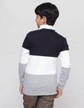 Nevada Long Sleeve T-Shirt Polo Cut N Sew Colorblock