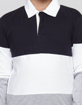 Nevada Long Sleeve T-Shirt Polo Cut N Sew Colorblock