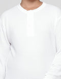 Nevada Long Sleeve T-Shirt Henley Solid Textured Waffle