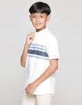 Nevada Linen Slub Stripe Kemeja Anak Laki-laki