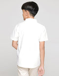 Nevada Linen Slub Stripe Kemeja Anak Laki-laki