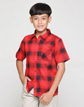 Nevada Check Pique Boys Shirt