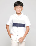 Nevada Oxford Color Block Boys Shirt