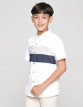 Nevada Oxford Color Block Boys Shirt