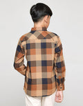 Nevada Long Sleeve Shirt Linen Slub Checks