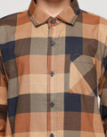 Nevada Long Sleeve Shirt Linen Slub Checks