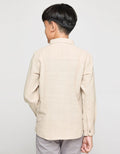 Nevada Long Sleeve Shirt Koko Casual Cotton Slub Solid