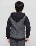 Nevada Jacket Knit Hoodie Textured Melange Solid