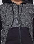 Nevada Jacket Knit Hoodie Textured Melange Solid