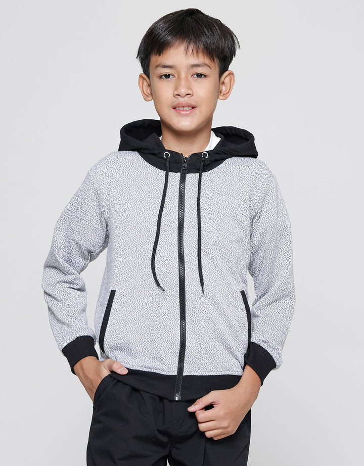 Nevada Texture Hoodie Jaket Anak Laki-laki