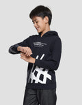 Nevada Abstrack Spray Print Stand Up Sweater Hoodie Anak Laki-Laki