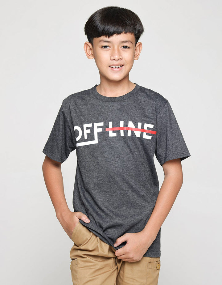 Nevada Wording Print Kaos Anak Laki-laki