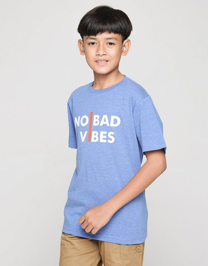 Nevada Wording No Bad Vibes Kaos Anak Laki-laki