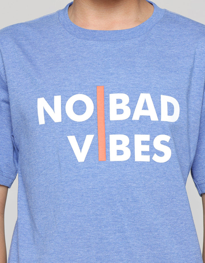 Nevada Wording No Bad Vibes Kaos Anak Laki-laki