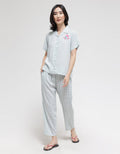 Nevada Short Sleeve Pyjama Pants Little Gingham