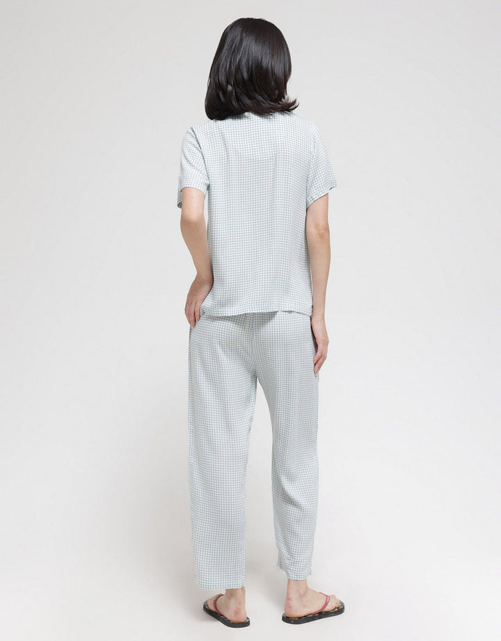 Nevada Short Sleeve Pyjama Pants Little Gingham