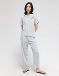 Nevada Short Sleeve Pyjama Pants Little Gingham