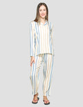Nevada Long Sleeve Pajama Pants Stripe
