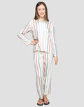 Nevada Long Sleeve Pajama Pants Stripe