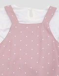 Pipiniko Overall Short Print Heart Cord