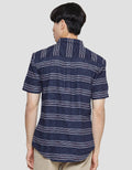 Gabs Stripe Kemeja Lengan Pendek Pria